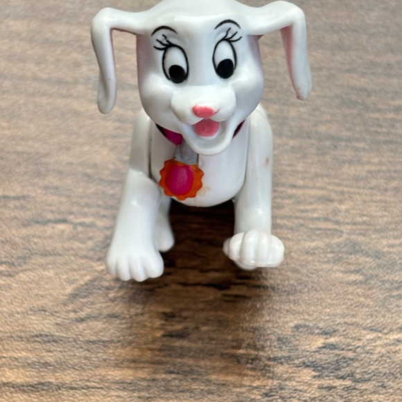 VINTAGE Disney 101 102 Dalmatians ODDBALL Dog Toy Figure 2” Puppy Pink Collar - Picture 3 of 8